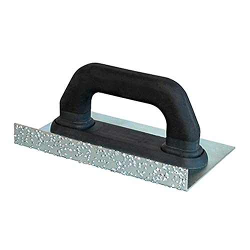 Karl Dahm Handschleifer aus Hartmetall, 130 x 210 mm I Handrutscher leichte Ausführung I Fliesenlegerzubehör mit HM-Splittfläche I Zum einfachen Abschleifen & Anrauen von Böden und Sockeln – 20053