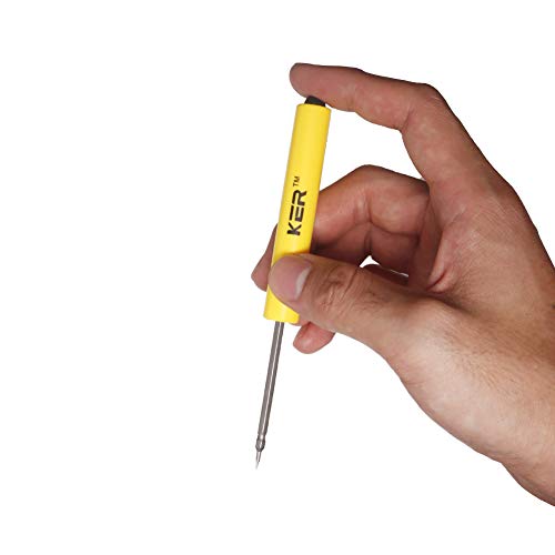 KER Mini Screwdriver Set, Eyeglass Repair Tool Kit, 5PCS Double Head Precision Screw Driver with Flathead and Phillips for Glasses, Electronics, Toys, Watches