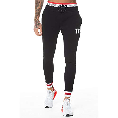 11 Degrees - Hombre Jogger Negro 11D028 S