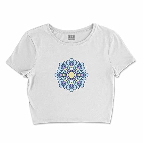 T-Shirt Blanc Court Femme pour un style casual d'été élégant