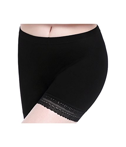 Mujer Delgada Pantalones de Seguridad Cortos Pantalón Encaje Leggings Verano