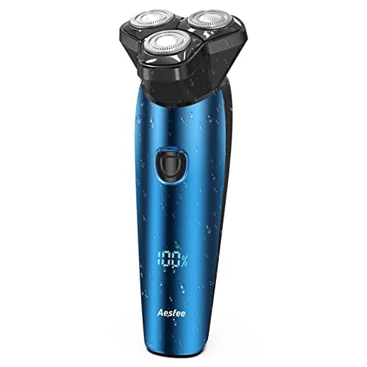 Electric Shaver for Men Face, Electric 3D Rotary Razors Wet and Dry Whole Body Washable Rechargeable Cordless Electric Beard Trimmer with Pop-up Trimmer, Digital Indicator