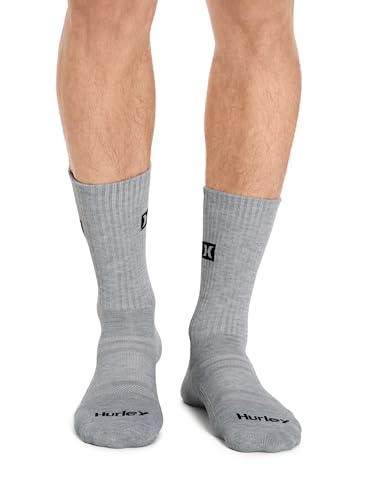 Hurley Men's 8 Pack Sport Cushioned Crew Socks2