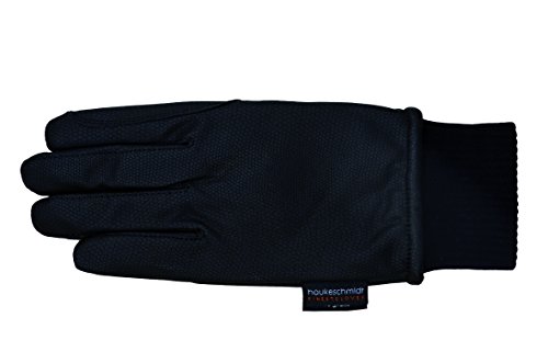 Gants d'équitation d'hiver Hauke Schmidt Iceland noirs en matière premium