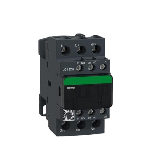 Contacteur AC tripolaire LC1D18 évitez les surcharges de moteur triphasé 110V noir
