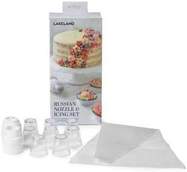 Lakeland Russian Nozzle Icing Set - 8 Nozzles and 3 Piping Bags