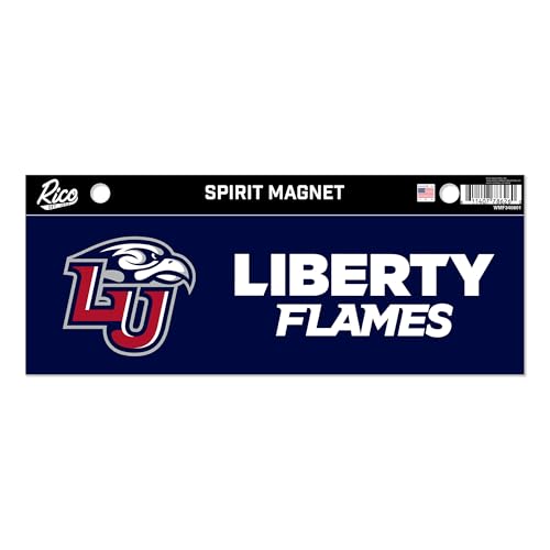 Rico Industries NCAA Liberty Flames 4 x 10 Team Spirit Magnet - Car, Home Décor - Refridgerator, Office, Kitchen