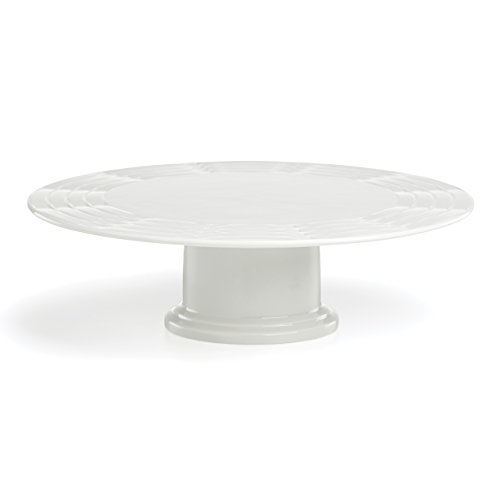 Lenox Entertain 365 Sculpture Cake Plate, White Lenox Entertain 365 Sculpture Cake Plate, White