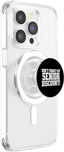 Los Ancianos Divertidos no olvidan mi Descuento para Personas Mayores PopSockets PopGrip para MagSafe - imagen 4