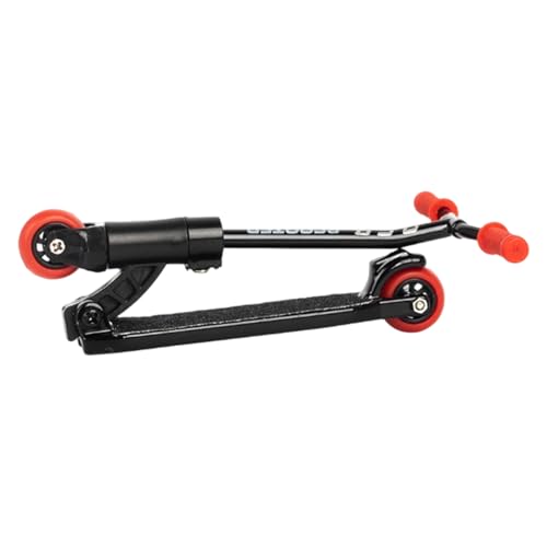 Tretroller Set aus Metall – Klappbarer Roller aus Metall | Spielzeug mit abnehmbaren Fingern, tragbares Skateboard Spielzeug | Für Kinder, Erwachsene, Sammler, Zuhause, Büro, Zimmer, s