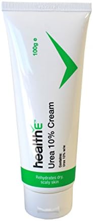 healthE - Urea Cream 10% - Hydrating Skin Cream Suitable for Dry Skin, Cracked Skin, Calloused Skin, Rough Skin, Hardened Skin, Eczema, Ichthyosis and Hyperkeratosis (100g Tube)