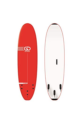 TORQ GO School Surfboard 7.0 Wide Body - Tabla de surf (cuerpo ancho), color rojo