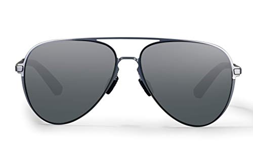 Under Armour Litewire Aviator Satin Gunmetal Frame/Black Rubber/Gray Polarized Lens One Size2