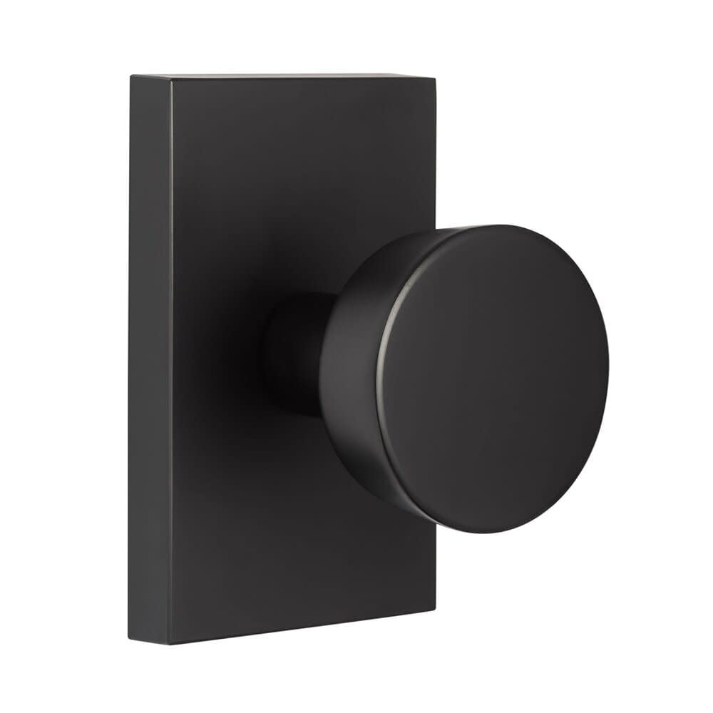 Sure-Loc ZT101 Zermatt Passage Door Knob Set with Rectangle Rose - Flat Black