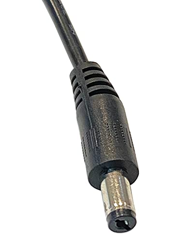 Pack de 10 conectores DC coaxial macho a hembra 5.5x2.1mm 6 pulg miniatura 3