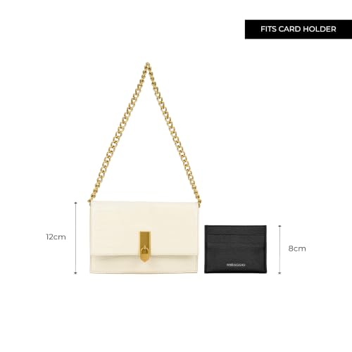 Image of Miraggio Mila Shoulder Clutch Bag With Chain Strap For Party | Clutch Purse For Women