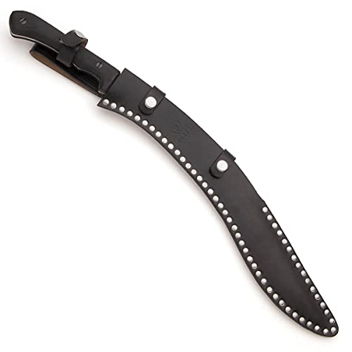 Windlass Cobra Steel Kopis Sword-High Carbon Steel Blade Machete With Black Leather Belt Sheath #TOP4