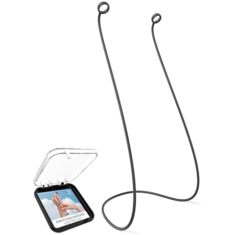 Softvox Earplugs Connector Cord, Flexible Silicone Lanyard Works with Removable Tips, Compatible with Loop Switch/Experience/Quiet/Engage/Curvd/OEDOC/JUSTRVN/LinkDream/Audree/Yawsoy (No earplugs) Cover