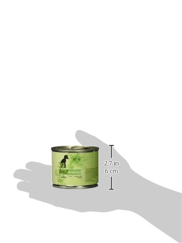 dogz finefood Hundefutter nass - N° 4 Huhn & Fasan - Feinkost Nassfutter für Hunde & Welpen - getreidefrei & zuckerfrei - hoher Fleischanteil, 6 x 200 g Dose