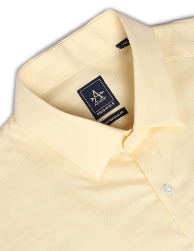Image of Arrow Men's Full Sleeve Slim Fit Collar Cotton Formal Shirt Beige