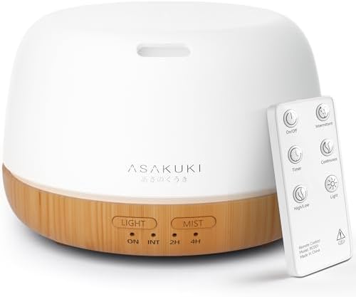 ASAKUKI Essential Oil Diffuser, 300ml Ultrasonic Aromatherapy Oil...