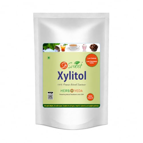 So Sweet Xylitol Powder 250g | 100% Xylitol Sugar-Free Sweetener | Low-Calorie Sugar Substitute for Tea, Coffee, Baking & Cooking | 1:1 Sugar-Like Swe