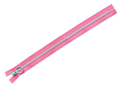 Y.K.K コンビファスナー ピンク×ライトブルー 30cm 5本入 3VSC30-289