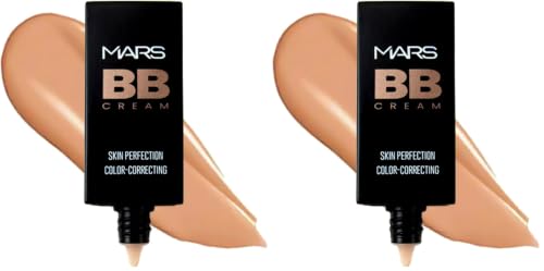 Image of MARS BB Cream Lightweight Foundation | Blendable BB Cream for Women | Colour Correction for All Skin Types (30 ml) (05-BISCUIT) (Pack of 2)