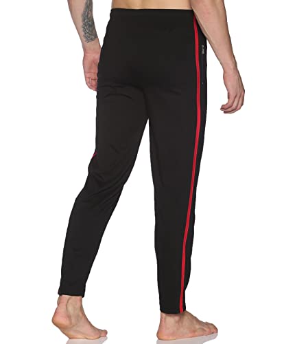 Image of Dollar Cotton Rich Fabric Solid Men's Track Pant | Contrast net Folding | One Side Zipper Pocket with Label Branding | Self Waistband with Drawcord | Wide Array of Attractive Colours