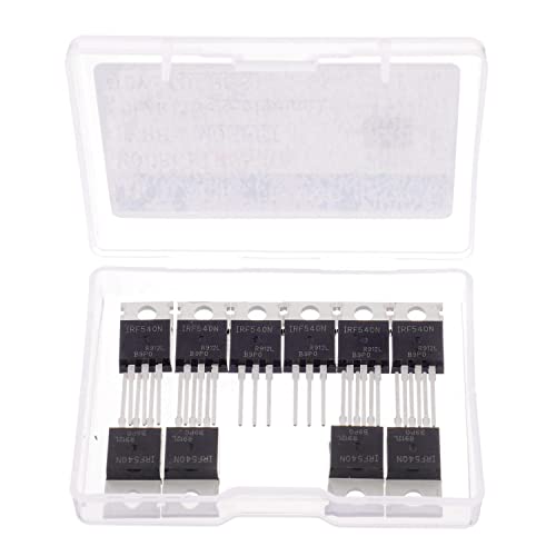 BOJACK IRF540 MOSFET Transistoren IRF540N 33 A 100 V N-Kanal Leistungs MOSFET TO-220AB (Packung mit 10 Stück)