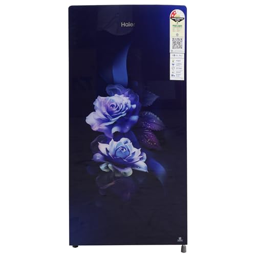 Image of Haier 185 L 2 Star Direct Cool Single Door Refrigerator (HRD-2062CMDG-N,Marine Dime Glass Finish 2024 Model), Purple