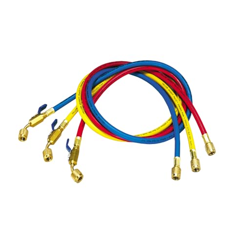 Yellow Jacket 29985 - Plus II 1/4 Hose with Compact Ball Valve End 60 Length