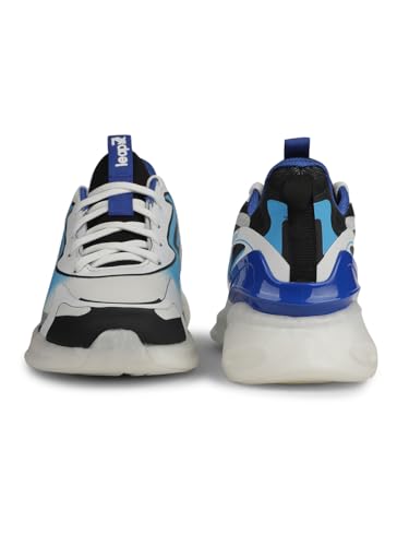 Image of Liberty LEAP7X White Sports Shoes for Men - Memory Foam Lace-Up Sports Wear