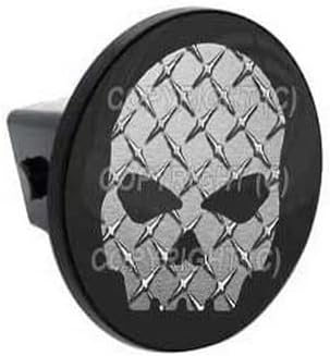 Custom Class 3 Tow Hitch Receiver 2" Insert Plug Truck & SUV - Grey Skull DP Style-9856-6770