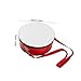 SWOOMEY 1 Set Red Marching Snare Drum for Lightweight Handheld Drum with Convenient Strap for Outdoor Performances Enhances Team Spirit and Music Enjoyment