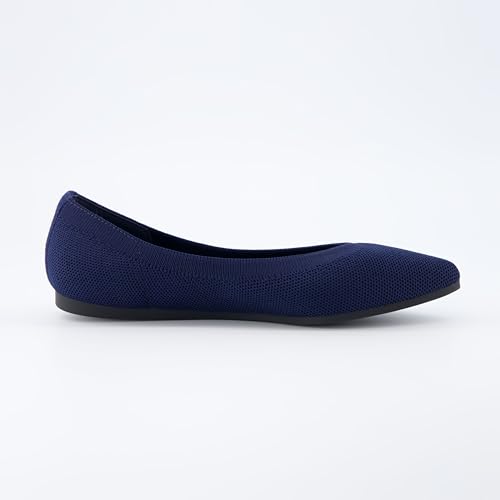 CUSHIONAIRE Women's Surrey Knit Flat with +Memory Foam, Wide Widths Available4