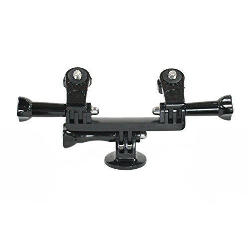 Livestream Gear® - Dual Device Parts Setup for Live Streaming, Video, or Sport Camera. Get Dual Mount, Tripod Adapter, 2X Screw Adapters; Full Setup. Compatible with GoPro and iPhones.
