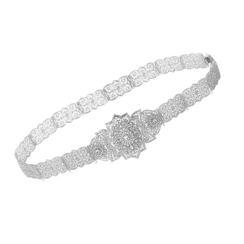 Traditional Waist Belt Russian Caucasus Costume Crystal Belt For Stage Performances Elegant Wedding Costume Waistband