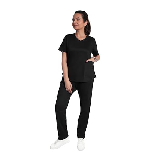 ScrubStory Womens 4-Pocket Classic Fit Scrub Bottom | Stain and Water Repellant | Scrubs for Doctors Female, Nurse, Lab, OT Professionals (2XL, Kohl Black) (B0D2HCM7CB) Amazon Price History, Amazon Price Tracker