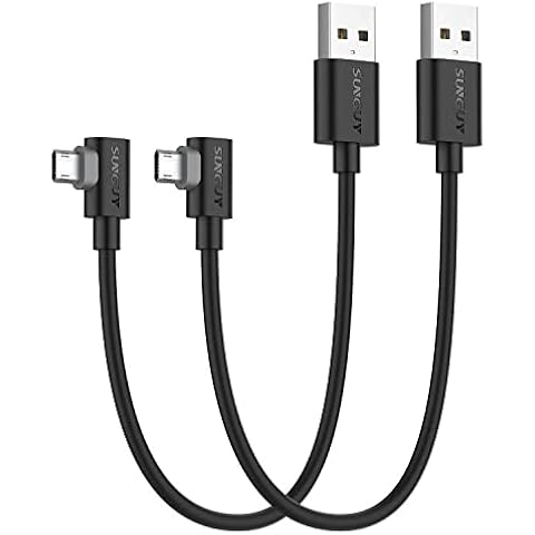 Cable Carga Micro USB Corto 90 Grados Cover