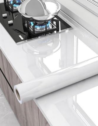 SUNBIRD Clear Kitchen Sticker, Simple PVC Clear Wall Renovation Waterproof Vinyl Sticker for Kitchen (18in x 10 ft, Glossy White Vinyl) (B0CLP5L3J6) Amazon Price History, Amazon Price Tracker
