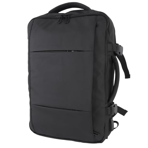 Backpack Expandível e de Grande Capacidade Laptop Bookbag para Carry On Backpack Travel Mackpack Com Alça de Carrinho, Bolso Escondido, para Viagens de Negócios Curtas da Faculdade