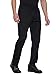 Scrub Pants for Men - Straight Leg Pants with 7 Pockets, Drawstring Scrub, Black, L