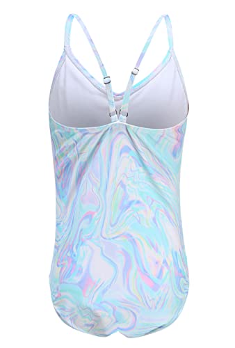 Image of Moon Tree Girls One Piece Swimsuits Ruffle Swimwear Beach Bathing Suit 2-14 Years