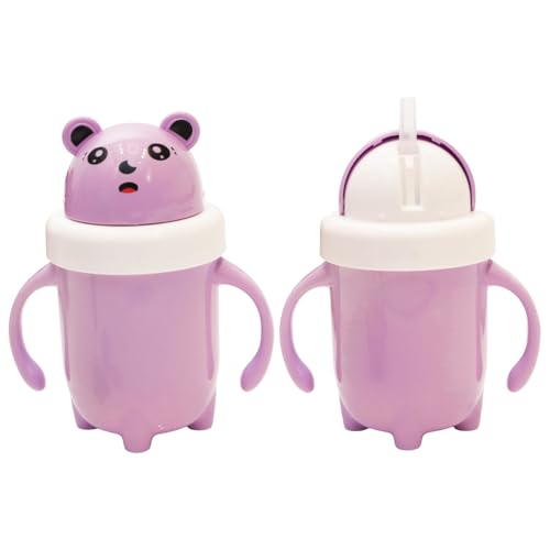 Image of Baby Stainless Steel Sipper Cup 300ml with Handles | BPA Free | Leak Proof Toddler Training Cup | Food Grade Steel Inner | Spill Resistant | 6+ Months (Multicolor)