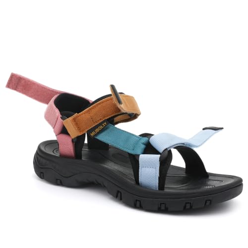 Image of Women's Hiking Sport Sandals Water Outdoor Athletic Shoes With Arch Support Adjustable Velcro Beach Shoes