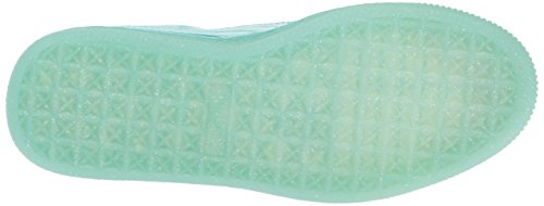Puma Unisex-Child Basket Patent Iced Glitz Sneaker, Aruba Blue-Aruba Blue, 6 M US Big Kid4