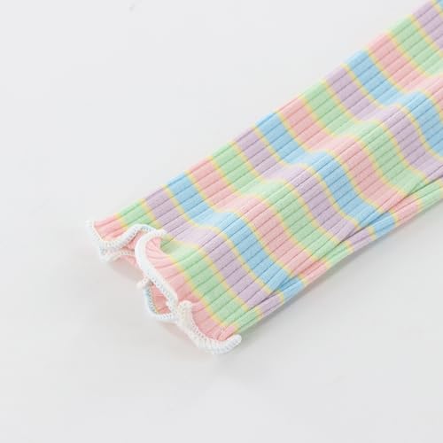 Image of POBIDOBY Rainbow Long Sleeve Shirts for Girls, 1 Pack