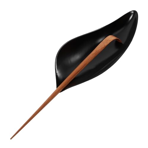 FUNOMOCYA Chinese Tea Service Tool 2-piece Ceramic Tea Spoon Set Tea Scoops for Loose Tea Tea Accessories Kung Fu Tea Tools