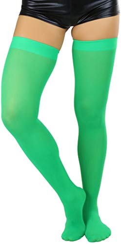 Image of ToBeInStyle Women's Nylon Thigh High Schoolgirl Opaque Stockings